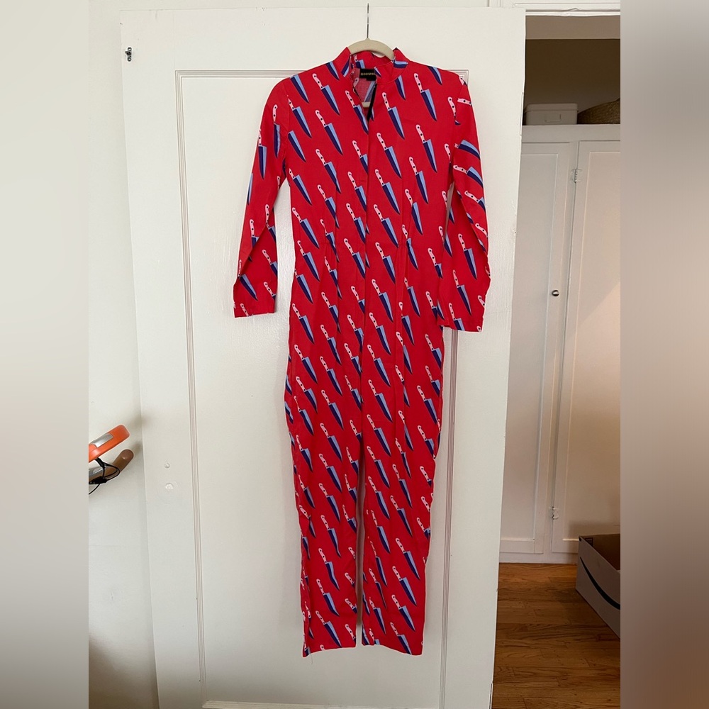 Nooworks jumpsuit knives print